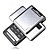  huayu 680 double carte quad band tv téléphone flip noir (szr242)
