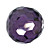  8mm Purple Cubic Zirconia Faceted Round (BJG0218)