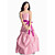  Ball Gown Spaghetti Straps Floor-length Taffeta Junior Bridesmaid Dress (WSD0286)