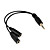  15CM 3.5mm Plug to 3.5mm Double Jacks