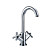  Chrome Finish Solid Brass Bathroom Sink Faucet (Tall)