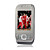  E66 Tri Band Dual Card Bluetooth Slide FM Music Cell Phone Gray (2GB TF Card)