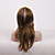  Capless Extra Long High Quality Synthetic Natural Look Golden Brown With White Straight Hair Wig