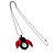  reloj collar con encanto (escarabajo)