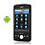  G2 + wifi Google triple sistema de bandas de Bluetooth pantalla táctil del teléfono celular de FM negro (tarjeta de 2GB TF) (sz05150607)