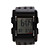  banda di silicone ha portato al polso orologi di moda - nero (1 * CR2016)