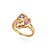  Beautiful 18K Gold Plated CZ Cubic Zirconia Rings (0292-91115-10)