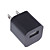  Ultra-Mini 1000mA USB Power Adapter/Charger-Black (100~240V AC)