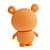  4gb tigre de style lecteur flash USB (orange)