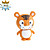  8gb tigre stile usb flash drive (arancione)
