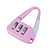  Cute Bag-Sharped Combination Padlock (Pink)