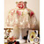  floral pantalla de la lámpara de mesa delicias (0836-QY-828a)