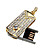  luxueuse voiture cube de type flash USB bijoux - mémoire optionnelle de 2Go à 16Go (smq4753)