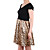  Leopard manches courtes en tissu chandails épissage robes / robes de femmes (1801bd025-0736)