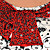  100% seta fumetto stampato maniche paillettes breve giro vestiti da donne scollatura's (1802bc104-0736)