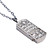  4gb Edelstahl Kristall Stil USB-Flash-Laufwerk Halskette (silber)