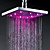  12 Inch Chromed Brass Square LED Rain Shower Head (0913 -8106)