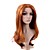  Hand Tied Style Lace Front Long High Quality Synthetic Natural Look Golden Brown Straight Hair Wig