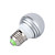  3w LED multicolore blub lumière avec contrôle à distance (culot E27 ampoule)