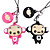  Cute Monkey Cell Phone Charm for Couple's