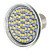  E27 60-LED 3500K 240-Lumen Warm White Light Bulb - Silver (110V)
