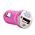  700mA Car Cigarette Powered USB Adapter/Charger (DC 12V/24V)-Rose