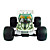  1/8ste 4wd borstelloze versie elektrisch aangedreven off road truggy groen (tpet-0061g)