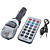  1,0 "lcd auto lettore mp3 trasmettitore FM con telecomando IR - argento (2,5 mm audio/sd/usb/dc12v)