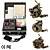  3 pistolets de tatouage kits de tatouage professionnel mis en kit complet