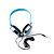  stijlvolle schedel patroon koptelefoon (blauw)