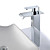  Single Handle Modern Solid Brass Waterfall Bathroom Sink Faucet (Tall)