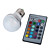  e27 1W RGB luz a control remoto bola bombilla LED (110-240v)