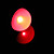  e27 1W RGB luz a control remoto bola bombilla LED (110-240v)