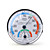  Indoor-Wand Hygrometer Thermometer mit nassen Luftfeuchtigkeit
