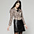  Animal Skin Patterns Long Sleeves Short Style Jacket / Women's Jackets (FF-A-BA0996015)