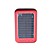  6-in-1 Portable Solar Panel Charger + LED Flashlight for iPhone 4/Cellphones (Red, 2600mAh)