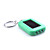  3-LED blanche lumière solaire de porte-clés torche alimenté auto-recharge-vert