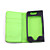  Wallet Leather Case for iPhone 4 (Black/Green)
