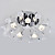  16-k9 luce soffitto di cristallo con paralume in vetro mini floreali (0.942-98.012-c-16b)