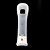  MotionPlus met beschermende siliconen case / hoes voor de Wii / Wii U remote (wit)