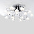  16-k9 luce soffitto di cristallo con paralume in vetro mini floreali (0.942-98.012-c-16b)