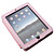  Custodia rigida in pelle PU + supporto per iPad - Rosa