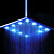  16 x 31 Zoll Edelstahl Duschkopf mit Farbwechsel LED-Licht