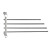  Aluminum-Magnesium Alloy 4-Arm Towel Bar
