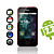  Android 2.2 w smartphone wifi / 3,5 pulgadas de pantalla táctil capacitiva + gps (rojo)