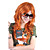  Capless Long High Quality Synthetic Orange Curly Hair Wig