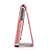  beskyttende slangeskind PU læder cover til iPhone 4 (Pink)