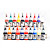  3 Guns Tattoo Kits with Dual Output LCD Power and 20 Color Ink+2 Black Ink