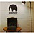  elefante etiqueta de la pared decorativos (0565-1105065)