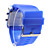  Silicone Band Modern Women Men Unisex Jelly Sport Style LED Wrist Watch - Blue